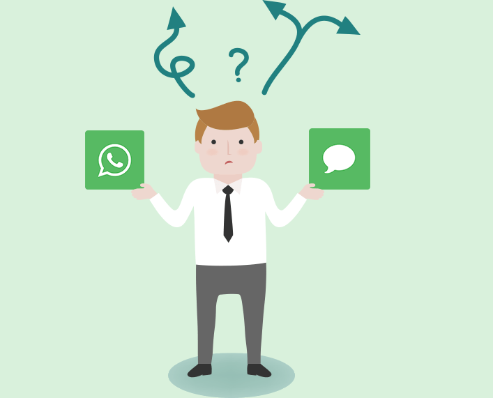 whatsapp x sms